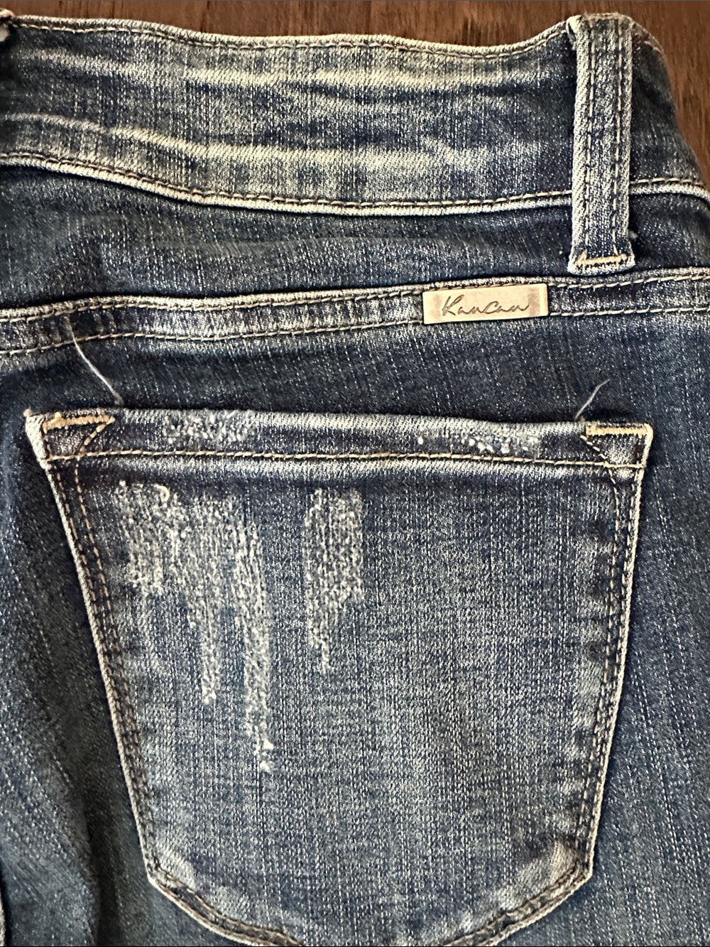 KanCan Dark Blue Distressed Skinny Jeans - Picture 5 of 5